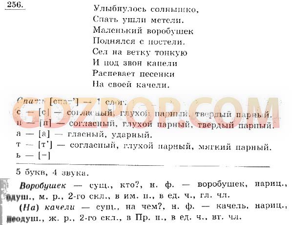 Готовые домашние задания по русскому горецкий